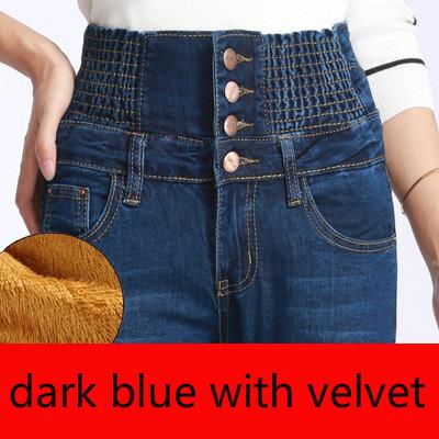 Women Winter Fleece Jeans