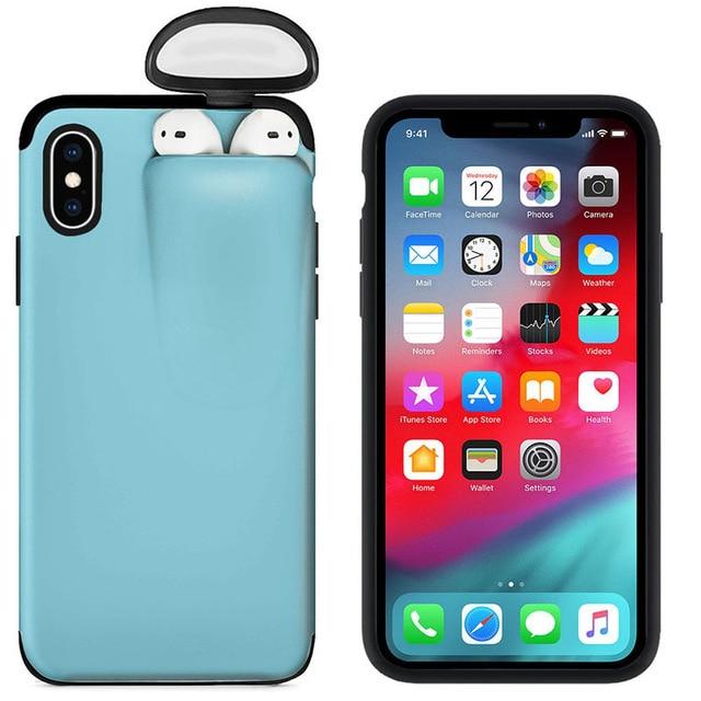 2 in 1 AirPods iPhone Case